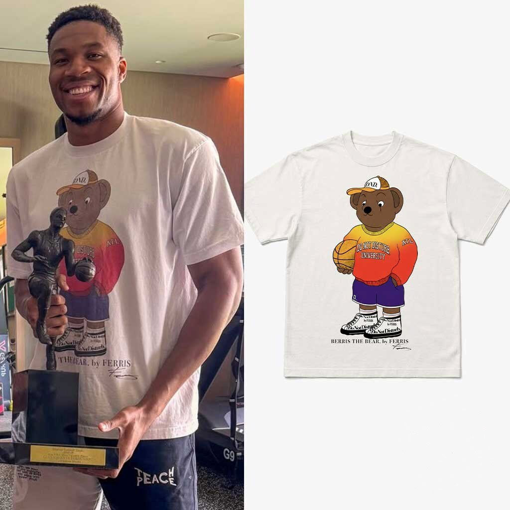 Giannis Antetokounmpo Berris The Bear Do Not Disturb University Basketball Shirt Brothers Gifts