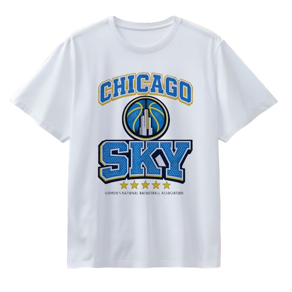 Chicago Sky Women_s National Basketball Association Logo T-Shirt Chicago Sky Merch Fan Gear