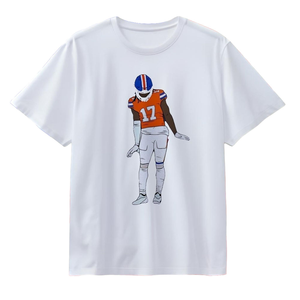 Jaylen Waddle Denver Broncos Number 17 Player T-Shirt Denver Broncos Merch Football Fan Gifts