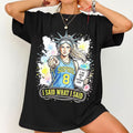 Sophie Cunningham ET Liberty T-Shirt Parody Funny Basketball Meme Shirt Pointing Merch