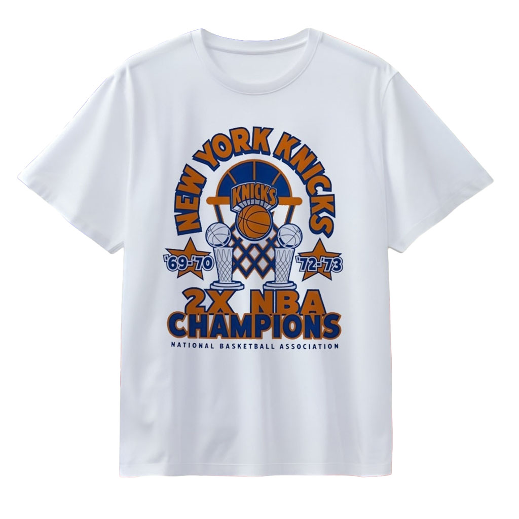 New York Knicks 2x Champions _69 _70 and _72 _73 T-Shirt NY Knicks Merch Basketball Fan Gifts