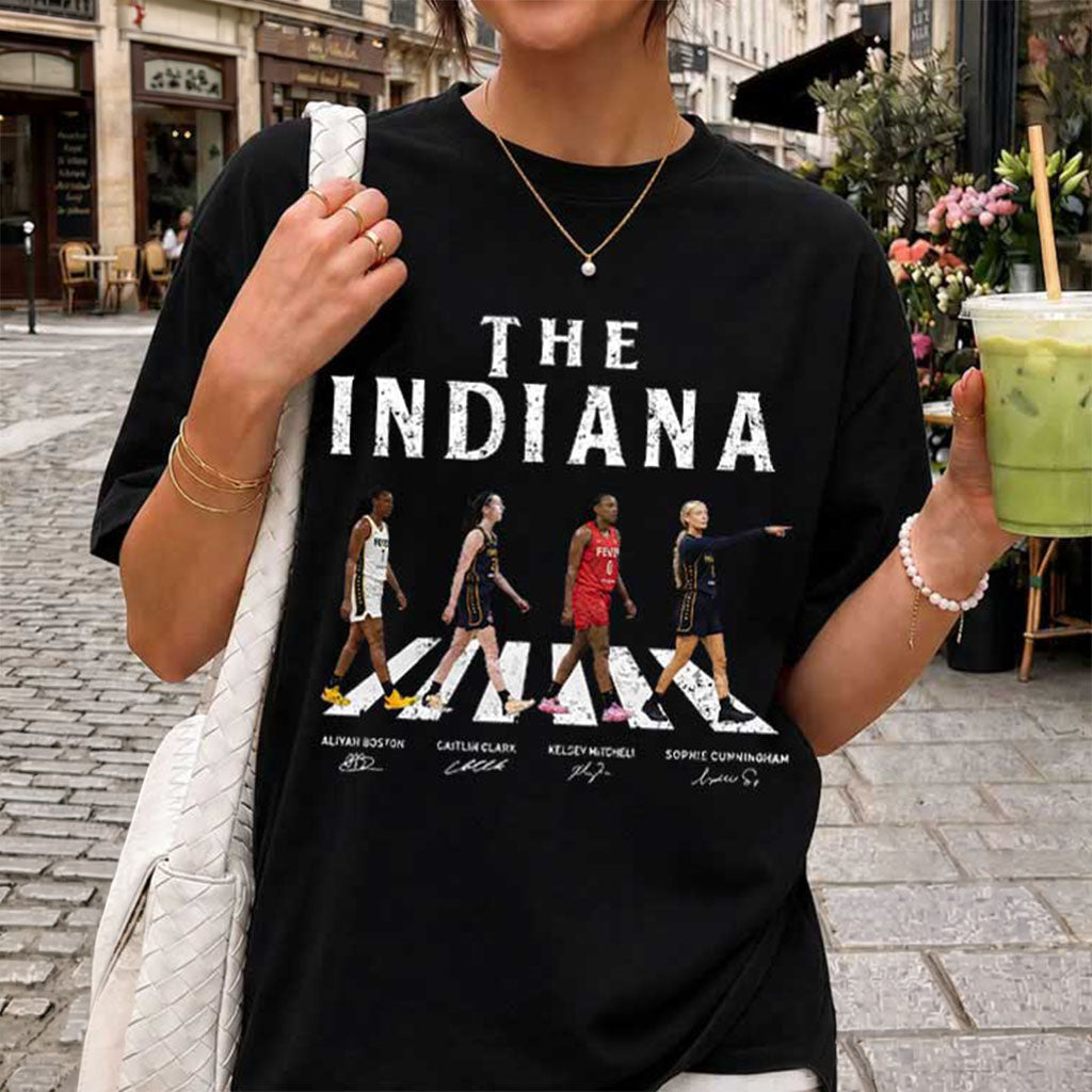 Indiana Fever Abbey Road Vintage T-Shirt Indiana Fever Merch Gift For Basketball Fans