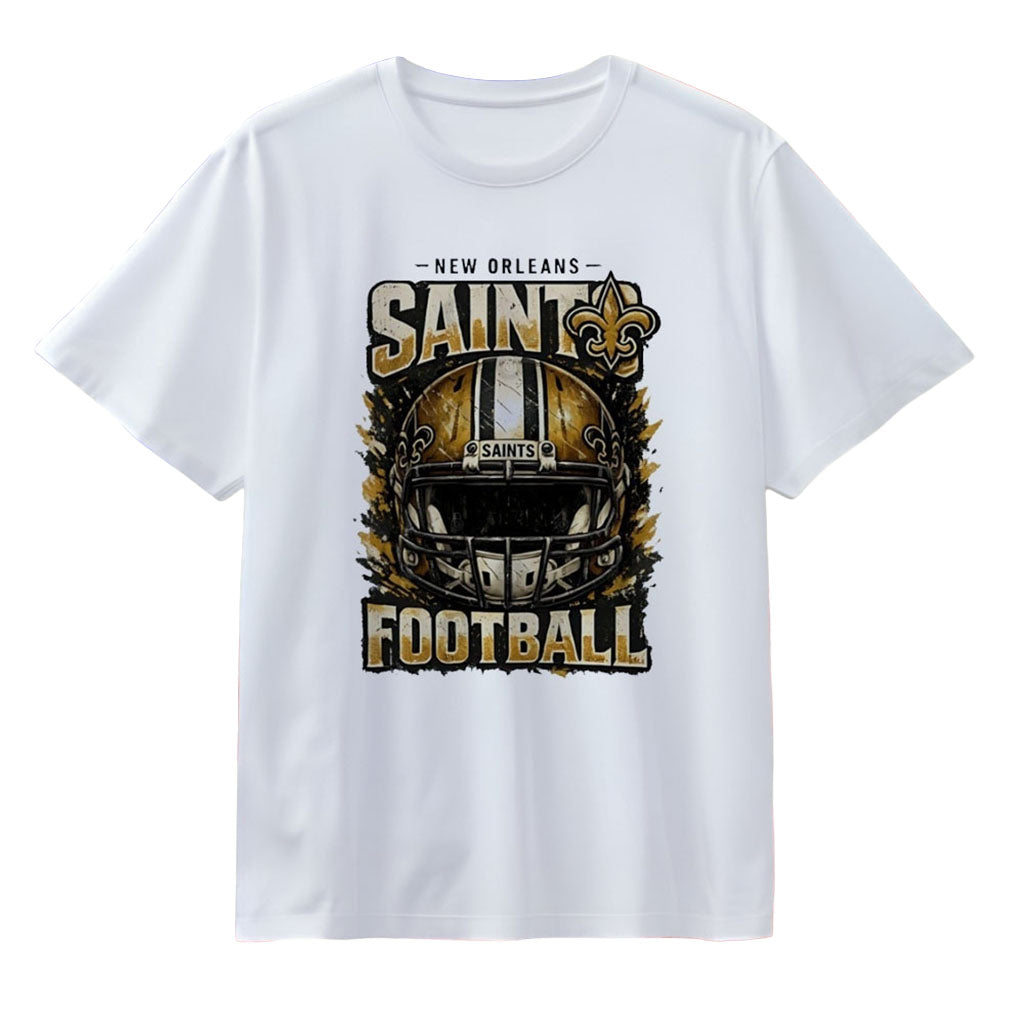 New Orleans Saints Distressed Logo T-Shirt NO Saints Merch Game Day Gift For Football Fans
