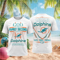 Miami Dolphins God First Family Second Faith Football Shirt Miami Dolphins Merch Gift For Fans