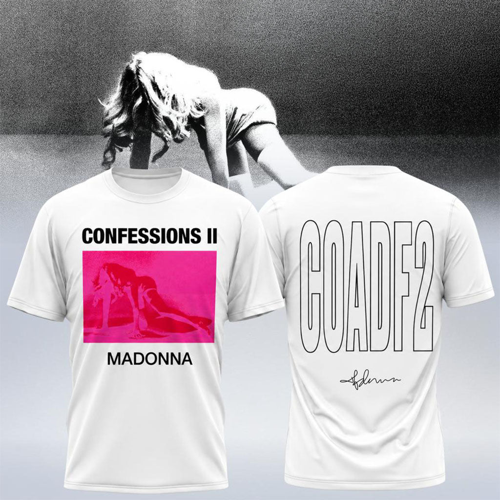 Madonna Confessions II Album T-Shirt Iconic Pink Cover Art Shirt Madonna Merch 2026_