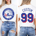 Custom LeProcess Le6ers Philadelphia 76ers LeBron Basketball T-Shirt LeBron James Merch Gifts