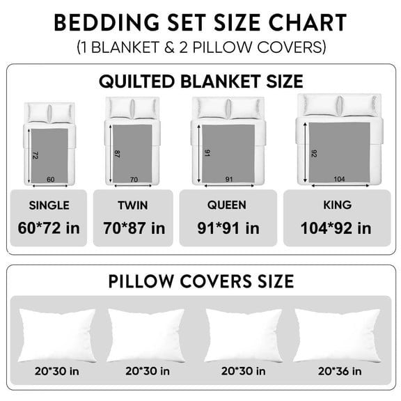 Aloha Comfort 3-Piece Quilted Bedding Set NCU0VL1800