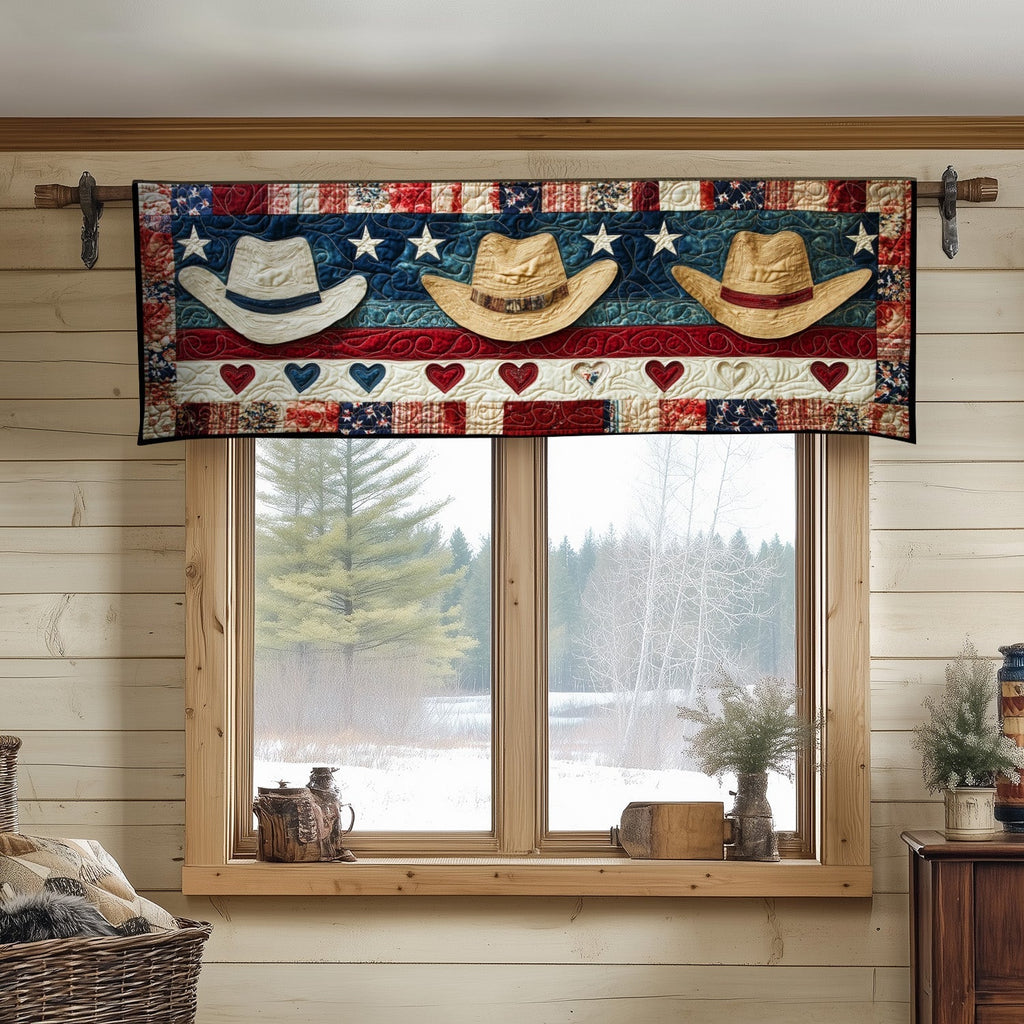 Cowboy Salute Quilted Valance NCU0NT7360